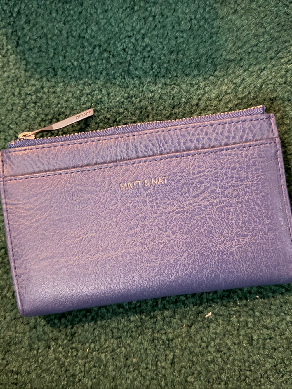 Matt and Nat Blue Wallet with Zip Pocket
